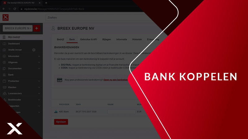 Bank koppelen